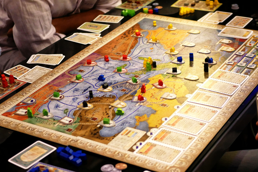 playing board games