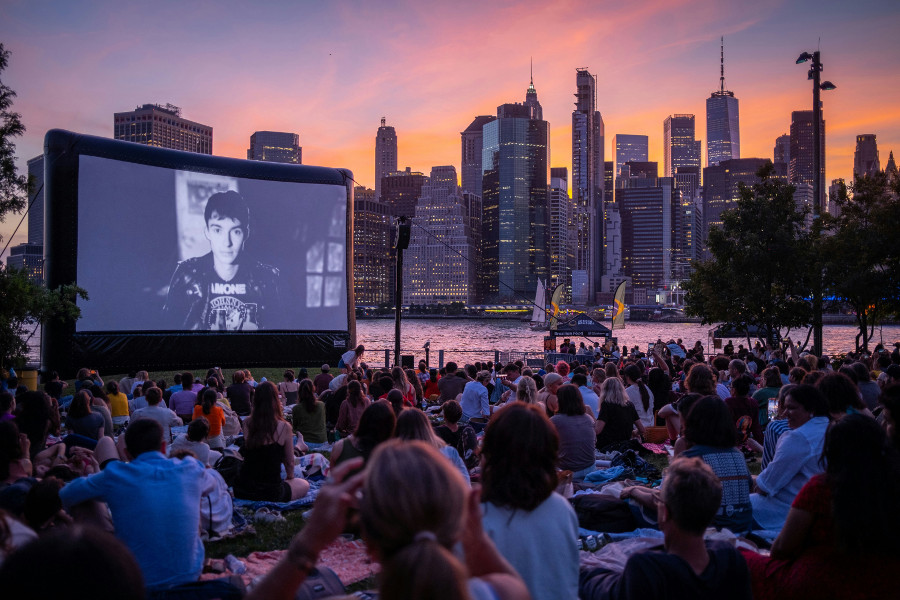 outdoor film screening