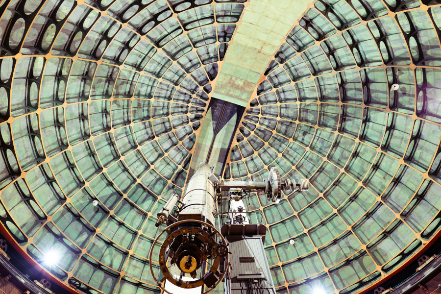 visit a planetarium: telescope