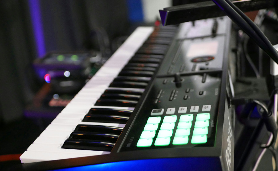 keyboard, synthesizer
